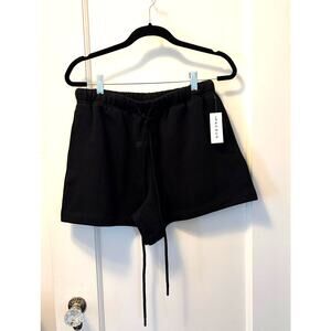 NWT PacSun Fear of God ESSENTIALS Sweat Shorts Jet Black Size Small